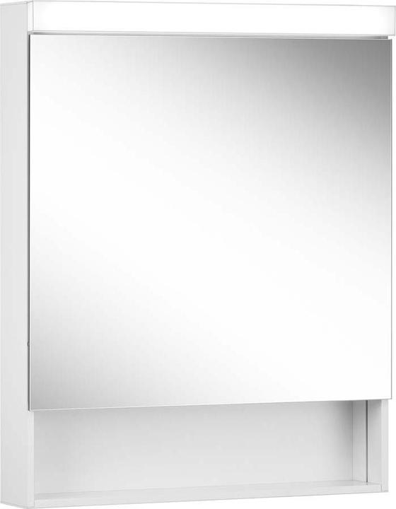 Produktbild Schneider LOWLINE Basic LED Lichtspiegelschrank, 1 Tür, Anschlag wechselbar, offenes Fach unten, 60