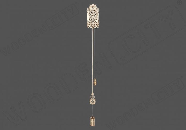 Produktbild WoodenCity Königliche Wand-Pendeluhr