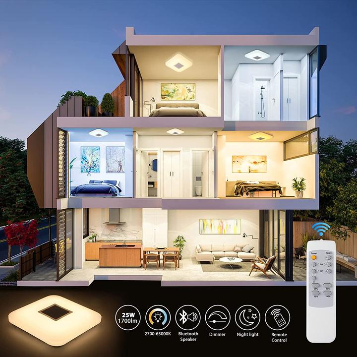 Produktbild Iegled LED Deckenleuchte mit Lautsprecher