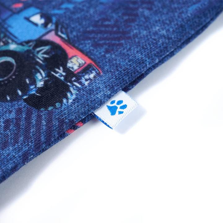 Immagine prodotto VidaXL Maglietta da bambino blu scuro melange 116,Materiale: 100 (116)
