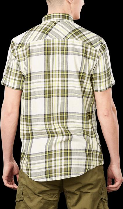 Produktbild Pme Legend Short Sleeve Shirt Slub Check Ruby Olivine (S)