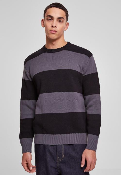 Actual product image Urban Classics Heavy Oversized Striped Sweatshirt (L)