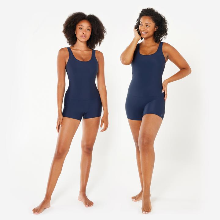 Image du produit Nabaiji Maillot de bain 1 pièce shorty natation Femme - Dova bleu marine (40, 42)