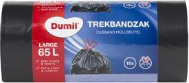Actual product image Dumil Waste bag 65L 15 pieces with drawstring (15 x, 65 l)