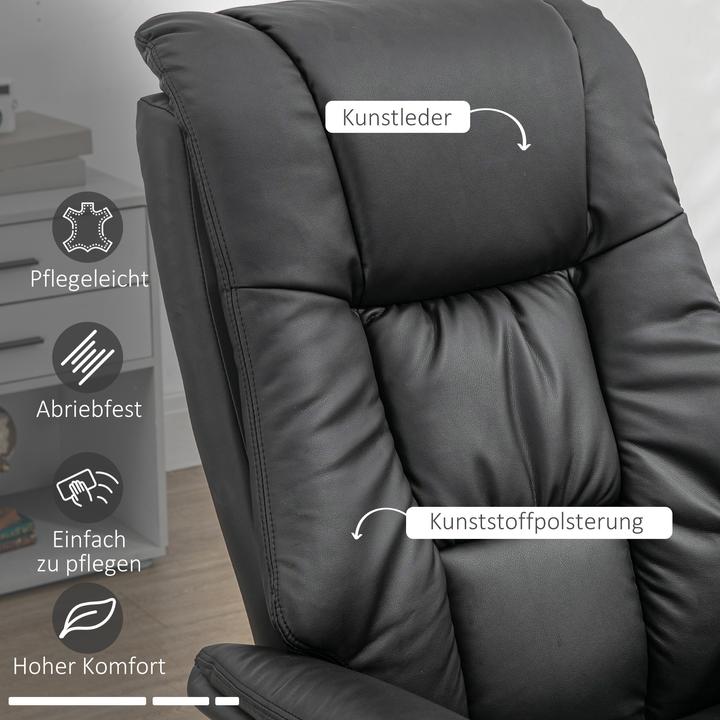 Actual product image Homcom Relaxing armchair with footstool
