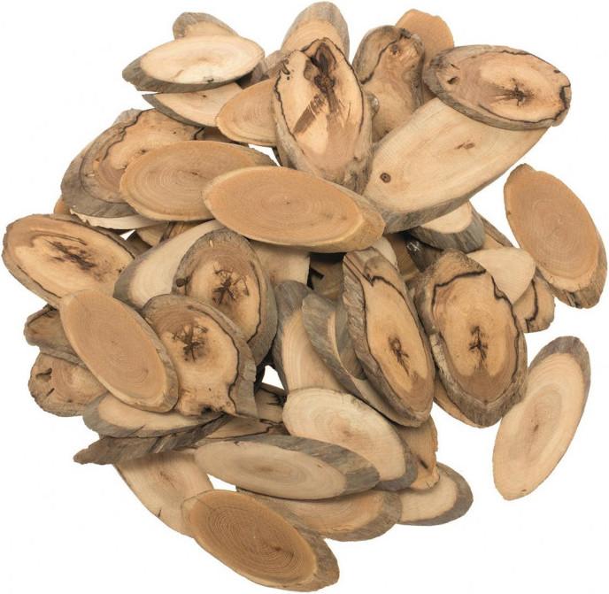Produktbild Glorex Holzscheiben, oval, 350g sort.