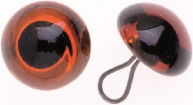 Image du produit Glorex Yeux verre/oeil marron 12mm