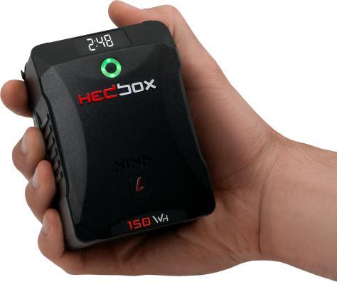 Productafbeelding Hedbox Cine V Lock Mount ( High Dur Aluminium )14,8V / 150Wh / 10050mAh15A / 250W Max LoadUSB-A Uitgang 5V (Batterij van de camera)