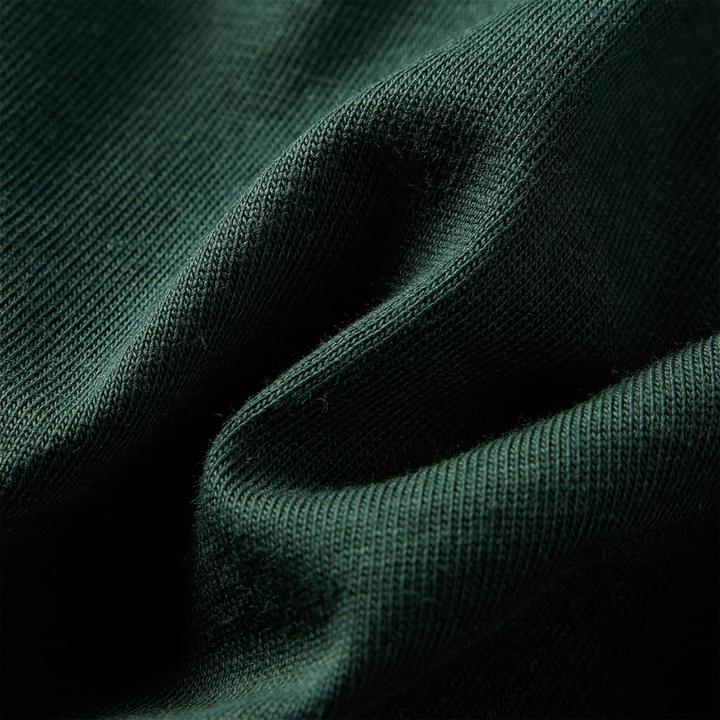 Immagine prodotto VidaXL Camicia da bambino a maniche lunghe verde scuro 104,Materiale: 100 (104)