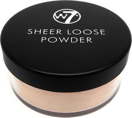 Actual product image W7 Sheer Loose Face Powder Ultra-Fine Setting Powder for Long-Lasting Makeup Honey