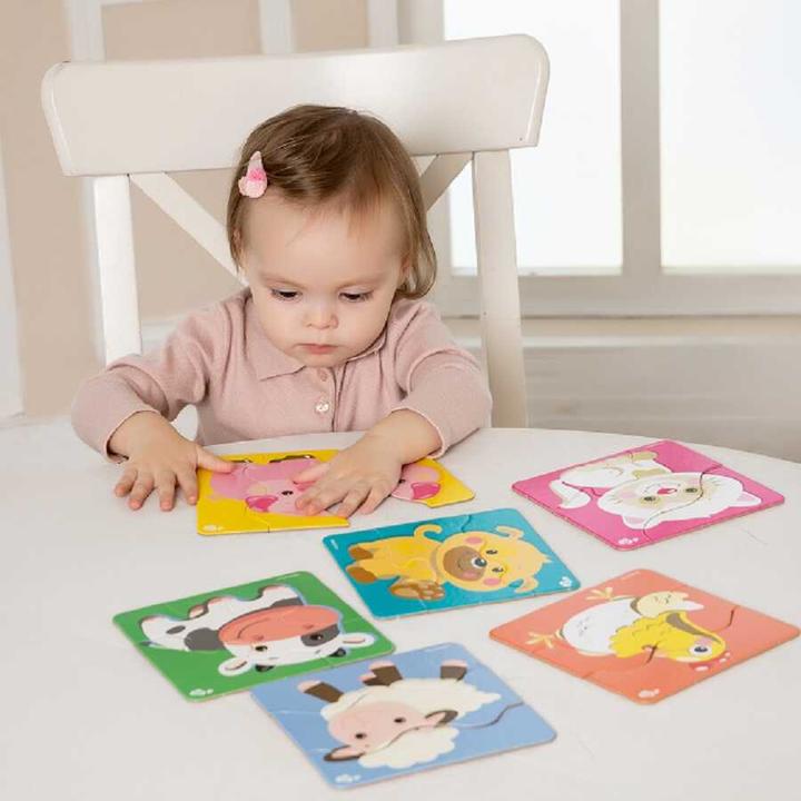 Immagine prodotto Montessori Puzzle triplo - Animali domestici 6 pezzi, 18 pezzi