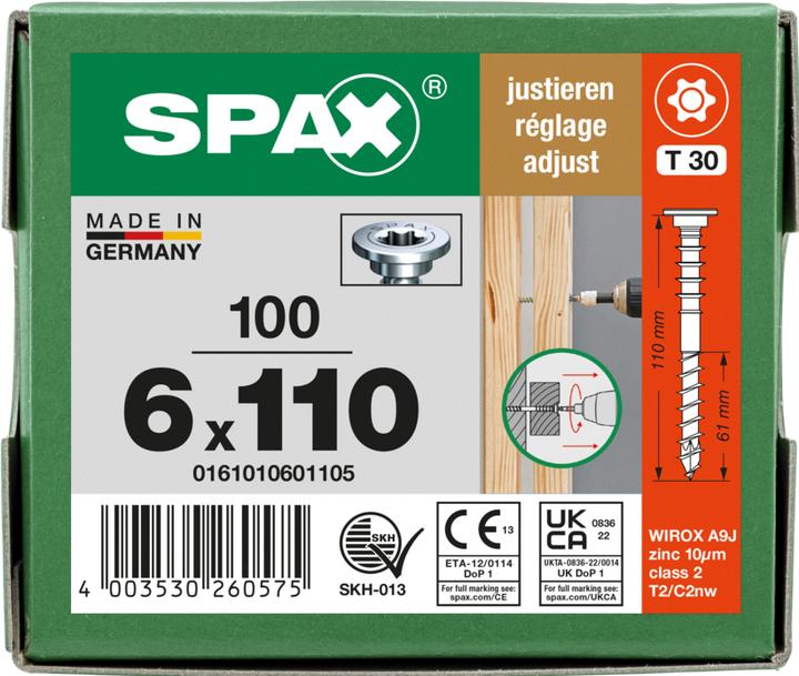 Produktbild Spax Justierschrauben (100 Schrauben pro Stück)