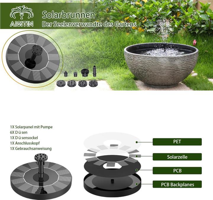 Produktbild LS Solar Springbrunnen Deluxe