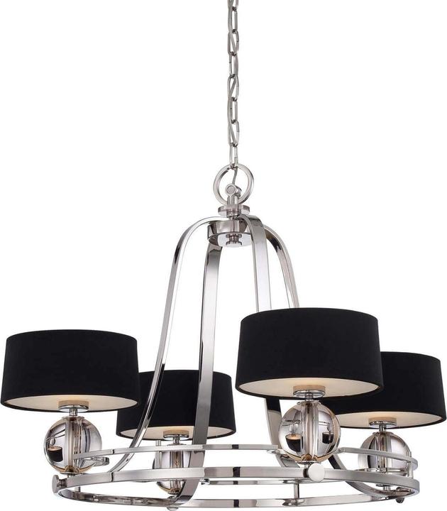 Produktbild Elstead Lighting Uptown Gotham LED Kronleuchter G9 4-fach Imperial Silber (77.50 cm)