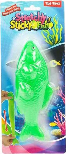 Actual product image Toi-Toys Lustiger super dehnbarer klebriger Fisch Neon Koi
