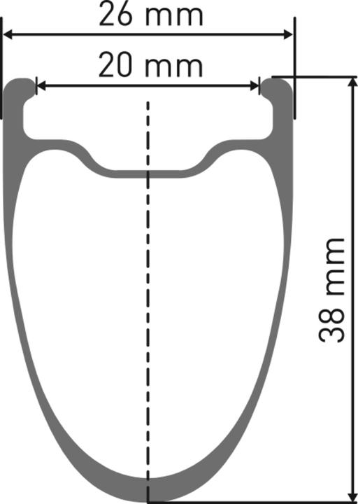 Produktbild DT Swiss DT ARC 1400 DICUT Laufrad 700c CL 38 100/12 WTS (Vorderrad, 28")