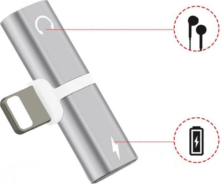 Actual product image JTI Lightning adapter for iPhone - Black (Lightning, Lightning)