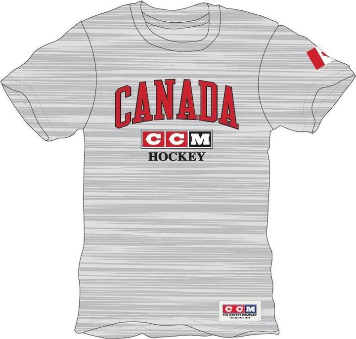CCM TSSEWAAU SS TEE AUSTRIA Athletic Grey XL (5016375) (XL)