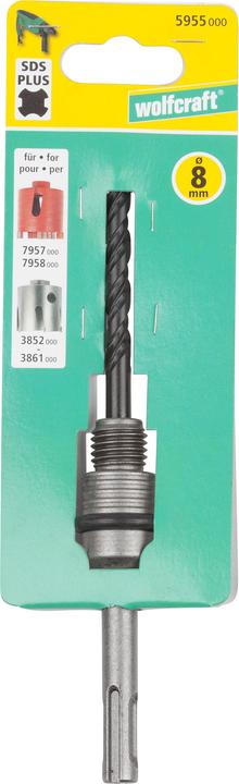 Produktbild wolfcraft wolfcraft 1 Spanndorn Diamant. Bohrkrone, SDS-plus (8 Millimeter)