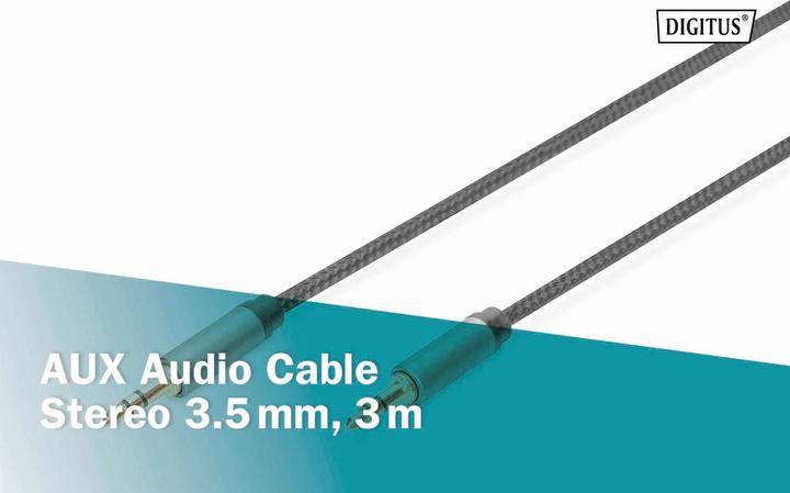 Produktbild Digitus Audio Anschlusskabel, 3,5 mm Klinke auf 3,5 mm Klinke (3 m)