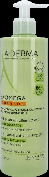 Actual product image A-Derma Exomega Control Emollient Cleansing Gel 2in1 (500 ml)