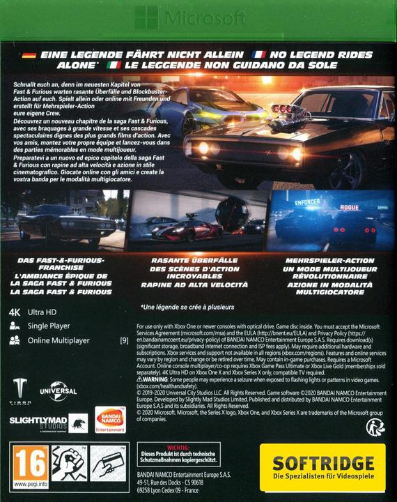 Immagine prodotto Bandai Namco Incrocio Fast & Furious (Xbox One X, Xbox Series X, EN)