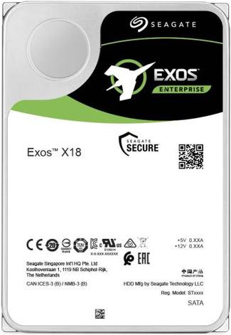Actual product image Seagate Exos X18 ST12000NM000J (12 TB, 3.5")