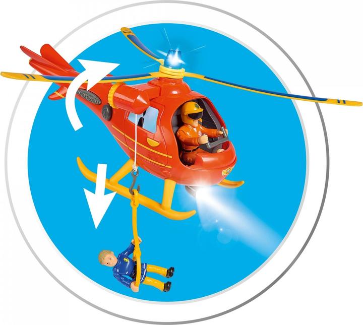 Image du produit Simba Pompier Sam Hélicoptère Wallaby avec figurine