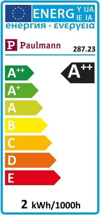 Energie-Label Paulmann Allgebrauchslampe (E27, 1.30 W, 40 lm, 1 x)