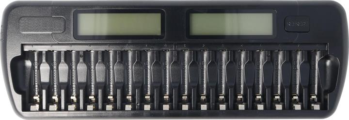 Immagine prodotto AccuCell 16fach Schnell-Ladegerät für 1 bis 16 Stück NiMH Akkus AA, AAA (16 pz., AA, AAA, Batteria + Caricabatterie)