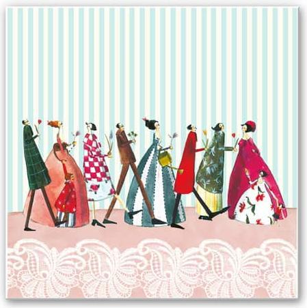 Produktbild Trenddeko Leffler - Familienbesuch (70 x 70 cm)