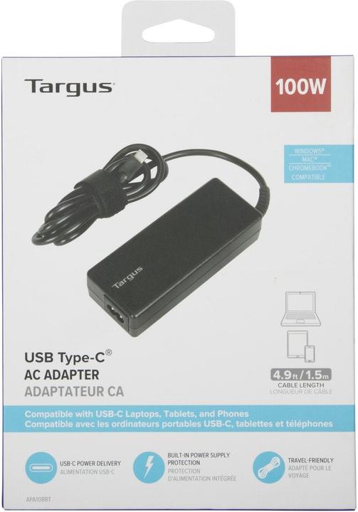 Image du produit Targus Chargeur USB Type-C 100W (100 W)