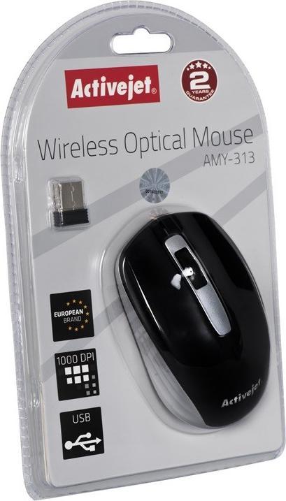 Immagine prodotto Activejet AMY-313 Mouse Ambidestro RF senza fili ottico 1200 DPI (Senza fili)