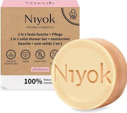Produktbild Niyok 2 in 1 feste Dusche + Pflege Soft blossom