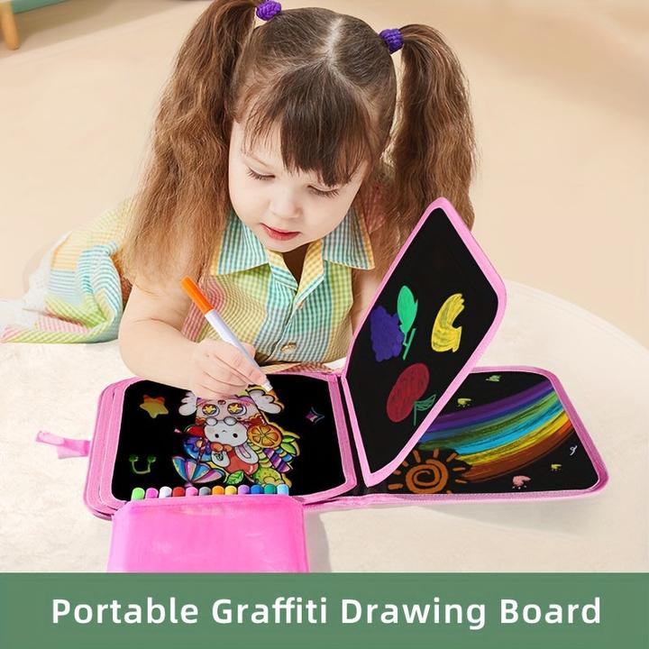 Produktbild Activity Board Kinder Graffiti Small Coloring Board Home Färbung Portable Zeichnung Buch für Kinder