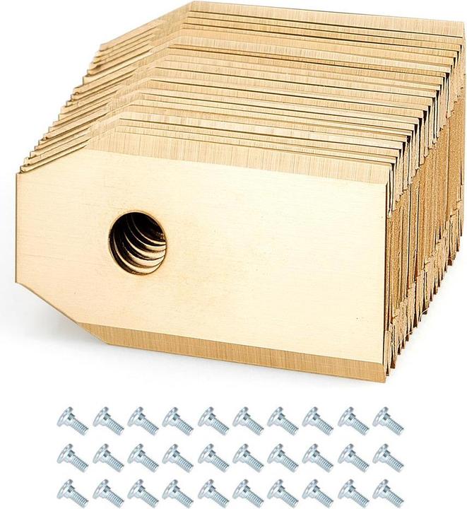 Actual product image Intirilife 30x robotic lawnmower replacement blades (Mowing robot, Garden machinery spare parts)