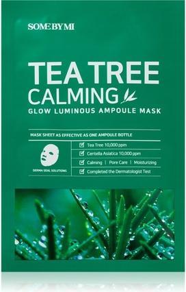 Some By Mi Glow Luminous Tea Tree Calming Sheet Mask - 25 g, für problematische Haut (25 ml)