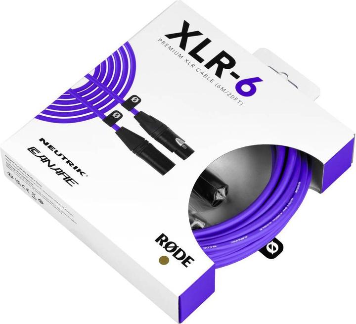 Actual product image RØDE XLR-6 Purple (6 m, XLR)