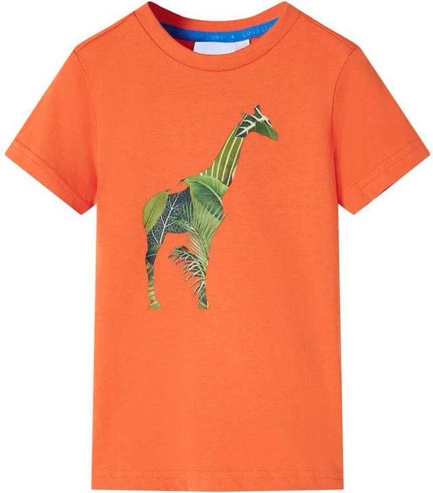 Actual product image VidaXL Children's T-shirt light orange 92,Material: 100 % cotton,Colour (92)