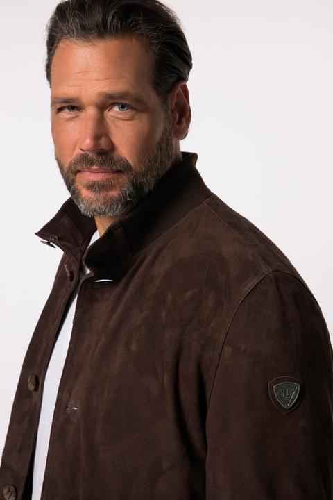 Produktbild JP1880 Lederjacke, Veloursleder, Stehkragen, Knopfleiste (7XL)