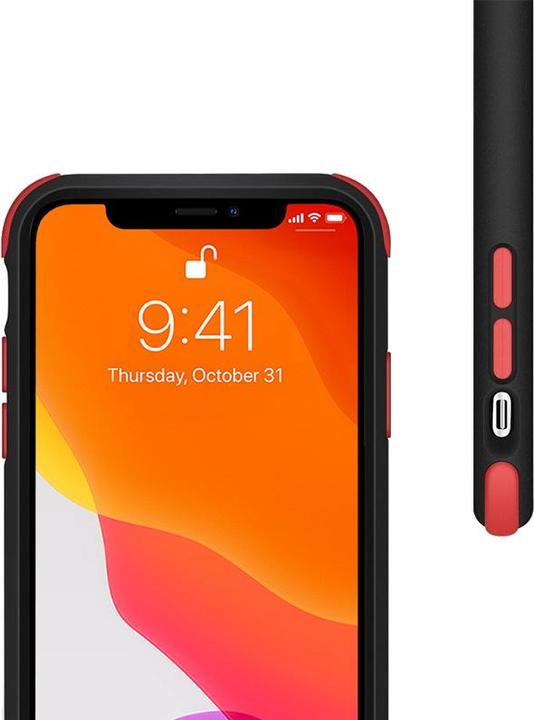 Produktbild Crong Trace Clear Cover - Etui iPhone 11 Pro (czarny/czerwony) (Apple iPhone 11 Pro)