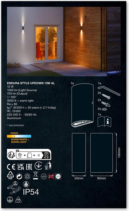 Produktbild Ledvance Endura Style Updown (700 lm, IP44)