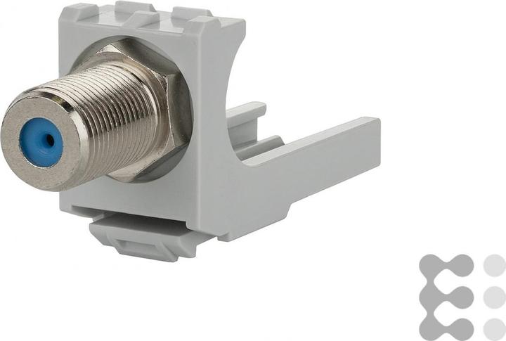 Produktbild Metz Connect BTR x-DAT modul KOAX modul F/F Durchgangskupplung koaxial mit F-Stecker lichtgrau (36 mm)