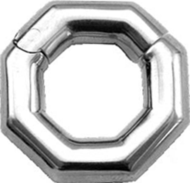 Produktbild Chaotic Trading Ohrgewicht klappbar silber Hexagon (Messing)