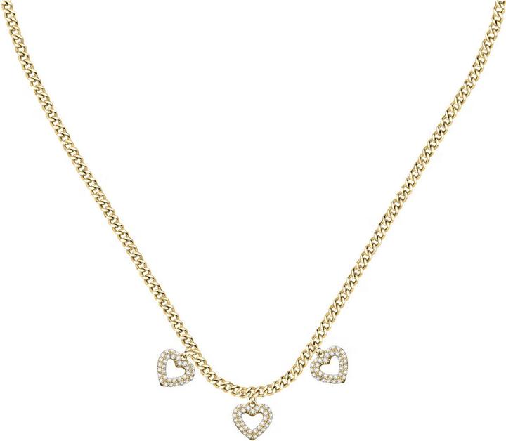 Morellato Incontri Neck Heart+Pp Ston (Edelstahl, Messing, 38 - 45 cm)