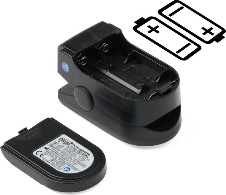 Produktbild Pulox Pulsoximeter PO-200A mit Alarm schwarz