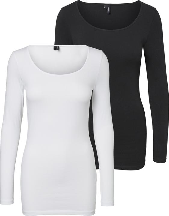 Vero Moda 2er-Pack Langarmbluse (L)