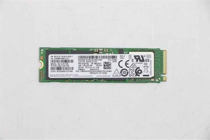 Produktbild Lenovo SSD M.2 2280 1TB OPAL (1000 GB, M.2 2280)