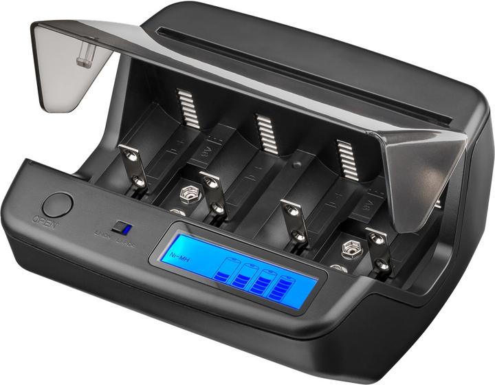 Immagine prodotto Goobay Caricatore universale da tavolo LCD (4 pz., Caricabatterie senza batteria)