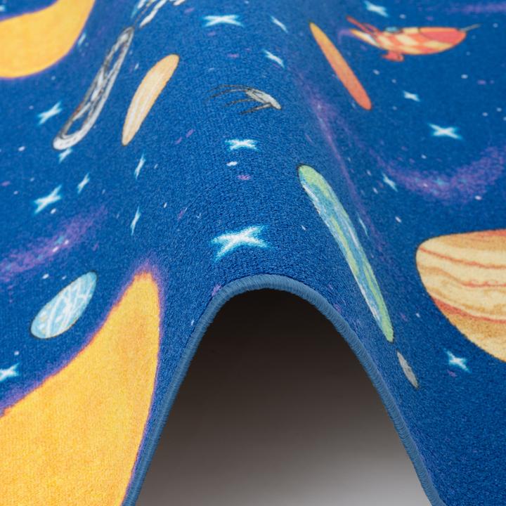 Actual product image Snapstyle Kinder Spiel Teppich Weltall Rund (200 x 200 cm)